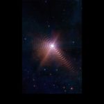 Interstellar dust plumes observed in intense starlight